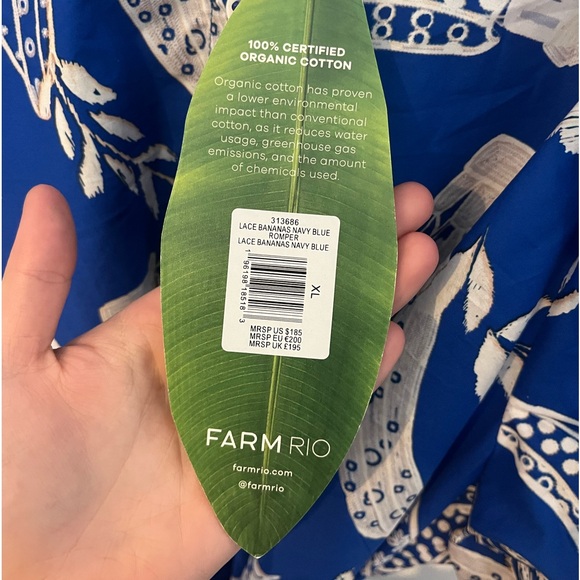 FARM RIO • NWT blue lace banana romper size XL
NO BELT(SORRY) - Picture 9 of 9